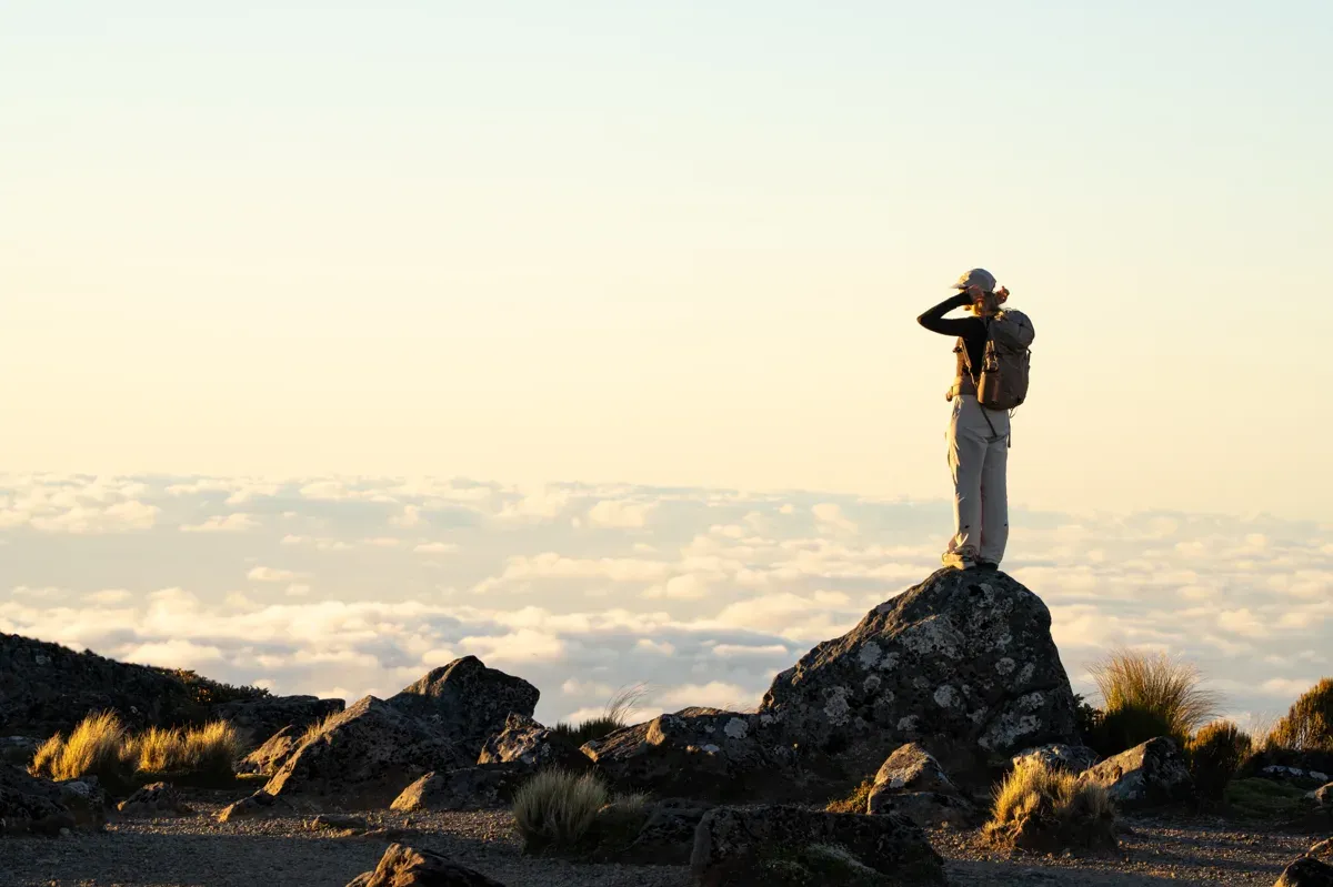 Auch Gipfelstürmern bietet der Norix-Rucksack ein passendes Transportmittel