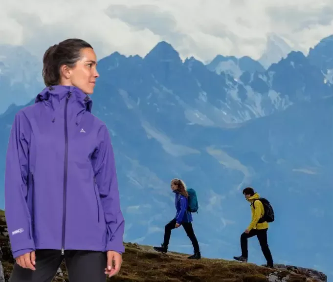 Mountain Jacket Style Blaueis – 3-Lagen-Bergjacke für Damen
